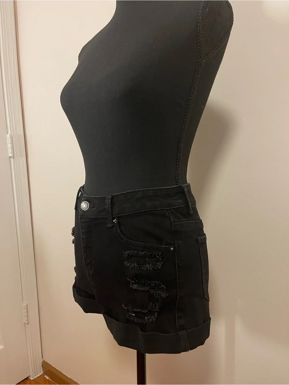 WAX JEAN Collection Black Jeans shorts - S